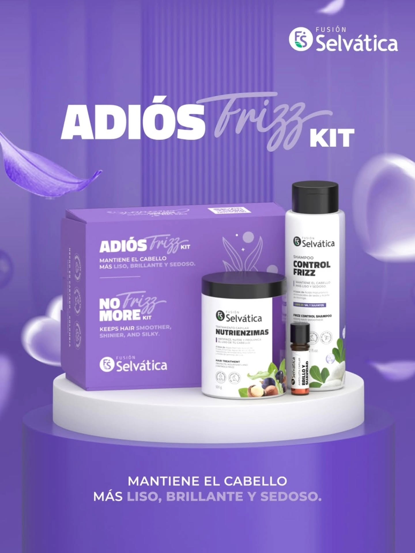 Kit Control Frizz + Serum Sellador Capilar X60ml